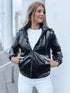 DAMEN BOMBERJACKE MIT ABNEHMBARER KAPUZE | METALLISCHES DESIGN